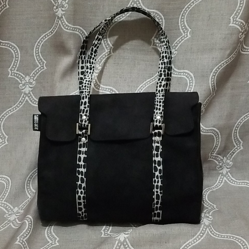 Alan Stuart Black Suede Bag